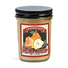 Crossroads - Sweet Pear Crisp - Half Pint Jar Candle