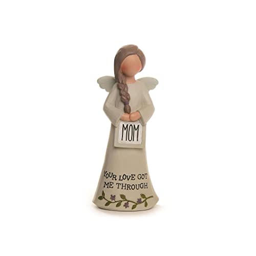 Blossom Bucket 221-13348 Her Love Got Me Through Mom Angel Figurine, 5-inch Height