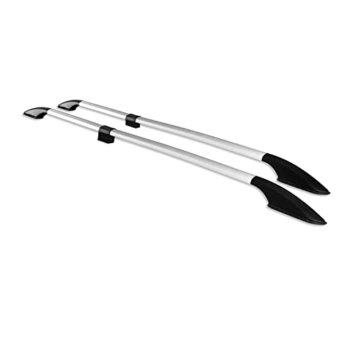 OMAC USA Roof Rack Cargo Carrier Rooftop Accessories Roof Side Rails Bars Luggage Cargo Carrier Kayak Storage Set 2 Pcs. | Compatible with Mercedes Metris W447 2016-2023 | Automotive Exterior Accessories