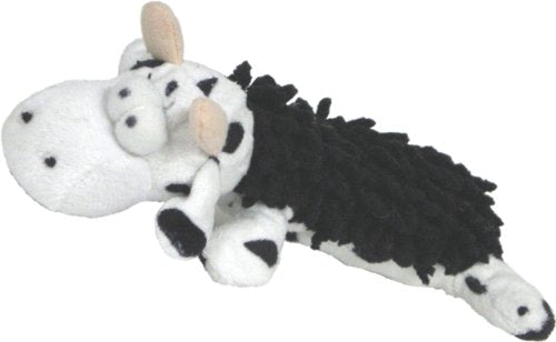 Amazing Pet Products 10-Inch Plush Shaggy Cow Dog Toy