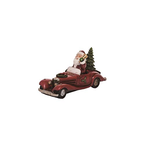 Transpac Y5330ZU Resin Vintage Santa Car