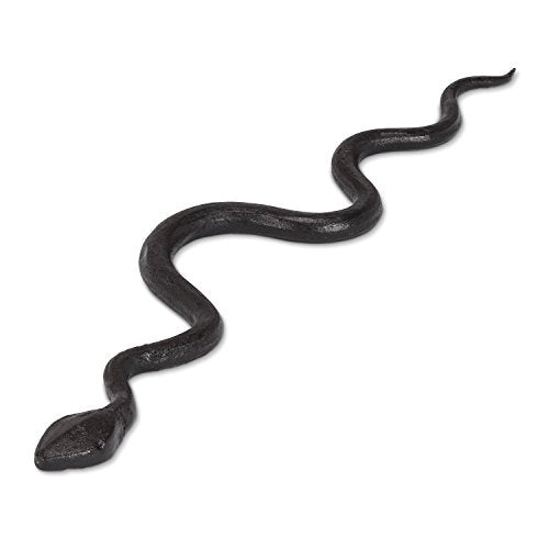 Abbott Collection 27-IRONAGE-389 Squirming Snake-Blk-14.5" L, 14.5 inches L, Black