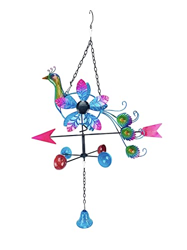 Red Carpet Studios Spinner Hanging Peacock with Arrows