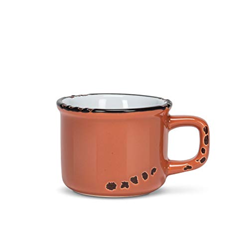 Abbott Collection  27 ESP-Terra Enamel Look Espresso, Terracotta
