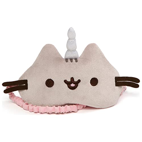 GUND Pusheenicorn Cat Stuffed Animal Plush Sleep Mask, Gray, 7"