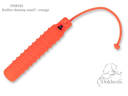 SMALL Rubber Knobby Dummy ORANGE | KSO1 | Hunting Dog Training Dokken DeadFowl