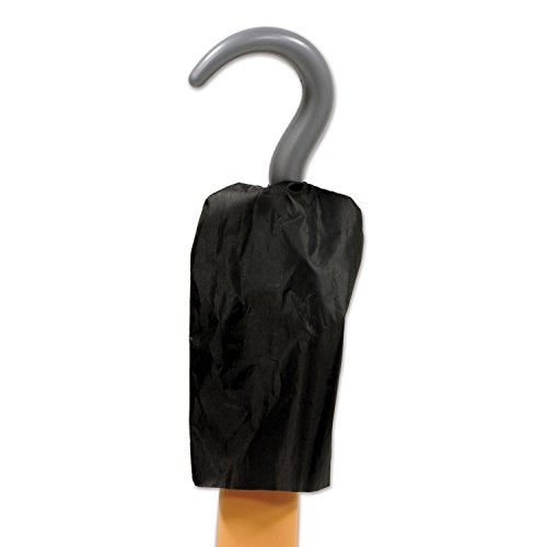Beistle Plastic Pirate Hook, 10.75", Black/Gray