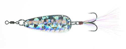Nichols Lures 2FS1-12 Mojo Flutter Spoon Shatter Glass Silver, 1/2 oz