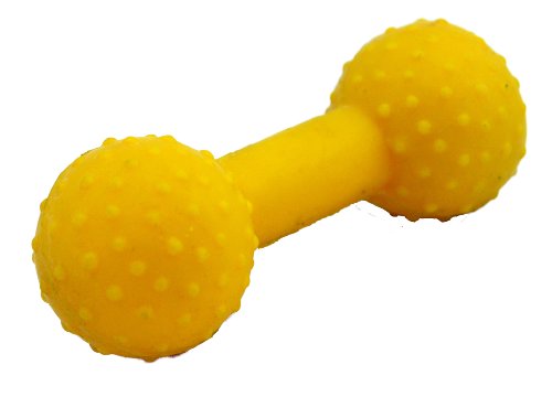 Amazing Pet Products Latex Dog Toy, 4.25-Inch, Dumbbell