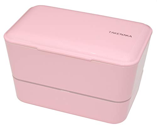 Bento Bite Dual from TAKENAKA, Eco-Friendly and Sustainable Japanese Style Bento Lunch Box (Candy Pink)