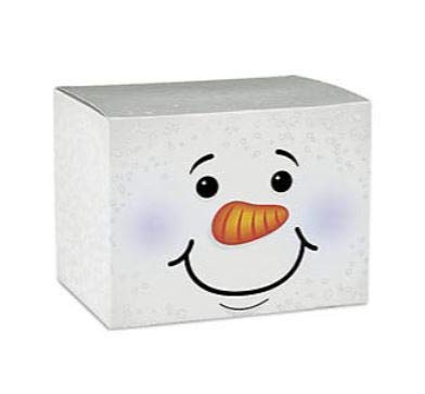 Fun Express - Snowman Gift Box for Christmas - Party Supplies - Containers & Boxes - Paper Boxes - Christmas - 12 Pieces