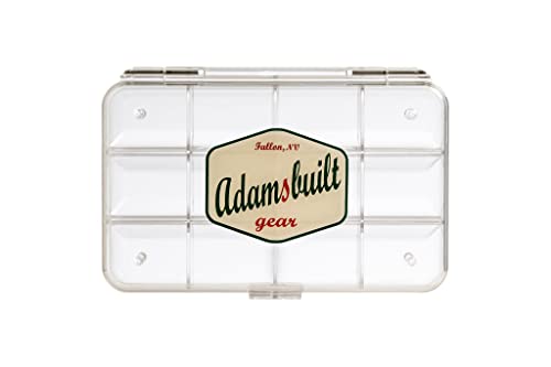 Adamsbuilt Fishing AB110C-12C-Fly Box, Ultra Clear 12 Compartments, Large
