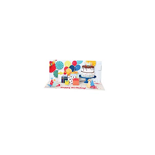 Up With Paper Pop-Up Panoramics Birthday Greeting Card - Birthday Party