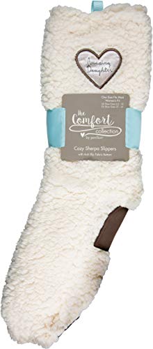 Pavilion - Amazing Daughter - One Size Fits Most Sherpa Slipper Socks With Non-Slip Bottoms