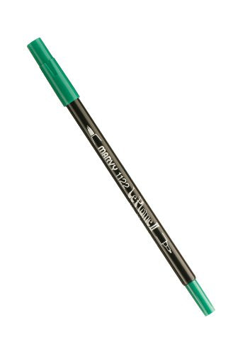Uchida Marvy Extra Fine Tip Le Plume II Double Ender Marker Pen Art Supplies, Apple Green