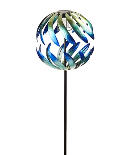 Giftcraft 716642 Solar Spinner Stake, 12 inch, Metal