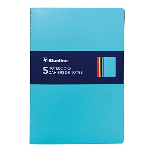 Rediform Blueline 5 Notebooks Pack, assorted