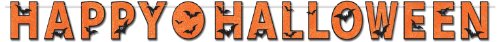 Beistle Glittered Happy Halloween Streamer Party Accessory (1 count) (1/Pkg)