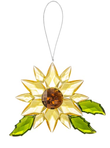 Ganz Golden Sunflower Ornament, 30.50-inch Width, Acrylic