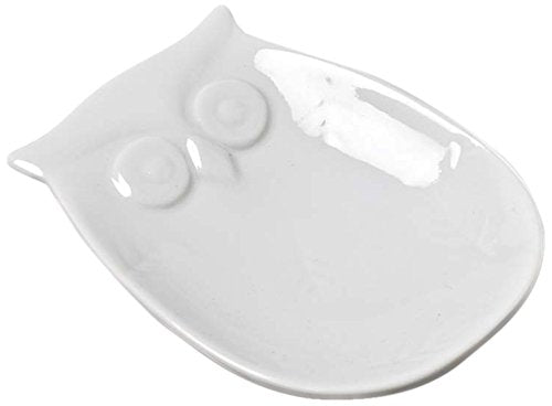 Abbott Collection  Blanc Owl Tea Bag Holder, White