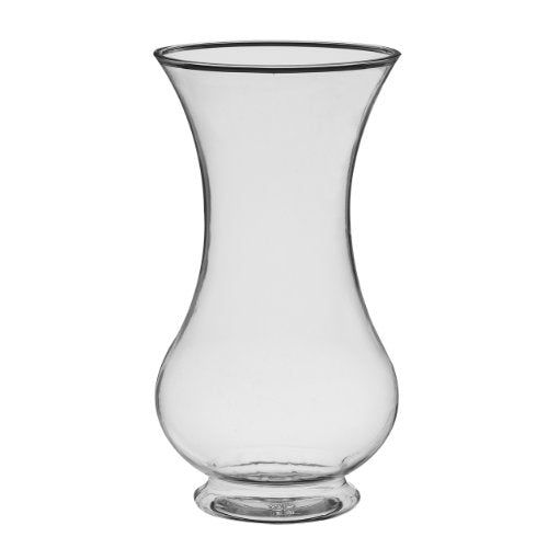 burton + BURTON Syndicate Sales 9 3/4" Pedestal Vase, Clear