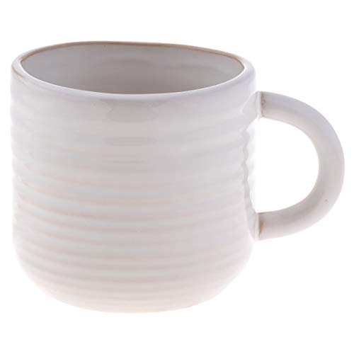 Karma Gifts, Sedona Ribbed Mug, White