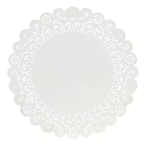 Hygloss Products Round Paper Doilies - Decorative, White Lace Doilies - Disposable - Food Grade Safe - 12 Inches - 36 Pack