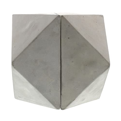 HomArt Cubeoctahedron Geometric Cement Bookends