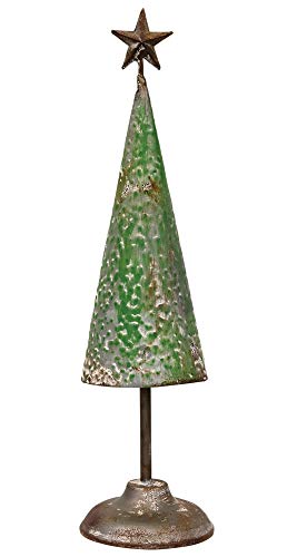 CWI Gifts 14.5" Rustic Metal Tree, Multi