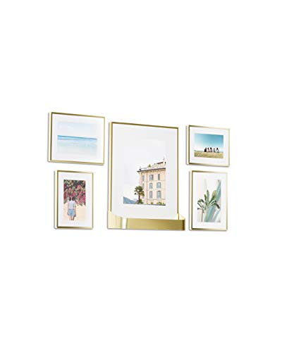 Umbra Matinee Gallery Picture Frame 5 Pack Set, 4x6, 5x7, 8x10