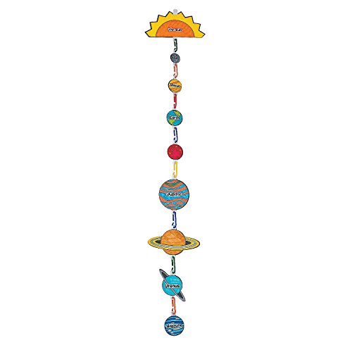 Fun Express Solar System Craft Kit - 12 Pieces - Educational and Learning Activities for Kids