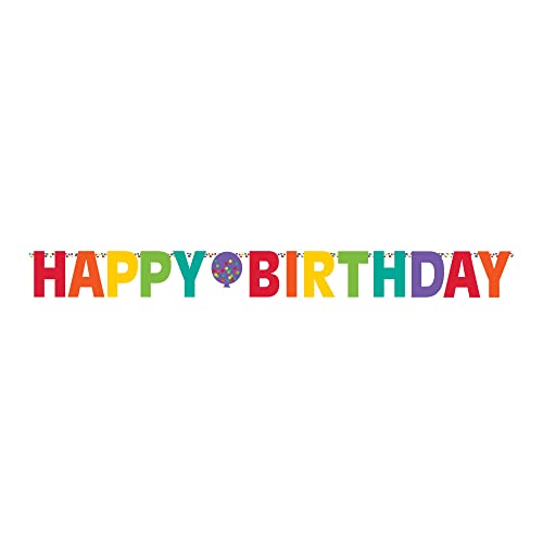 Amscan Giant Happy Birthday Party Letter Banner - 1 pc