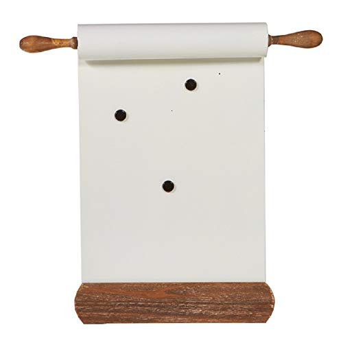 Ganz Midwest-CBK White Enamel Rolling Pin Magnet Board, Includes 3 Magnets