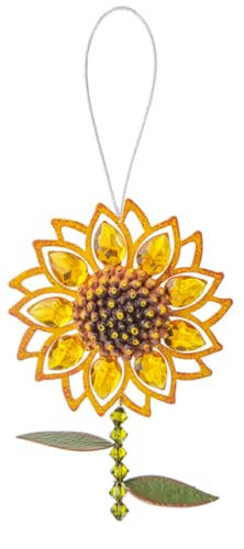 Ganz Garden Sunflower Ornament, 12.75-inch Length, Acrylic, Iron and Polyresin