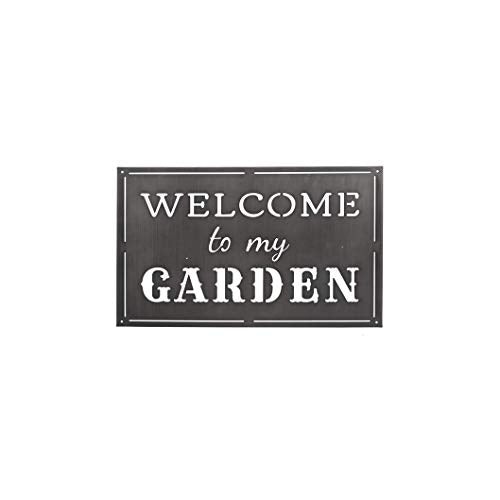 Ganz CG173621 Laser Cut Wall Decor (20-inch Width, Welcome to My Garden)