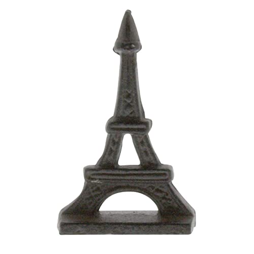 HomArt 21014-13 Eiffel Tower Place Card Holder, Cast Iron, Brown, 3.50-inch Height