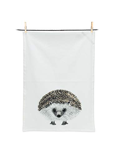 Abbott Collection  56-KT-CN-03 Henry Hedgehog Tea Towel-20x28 L, 1 EA, Multi Colour