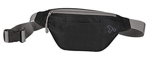 Travelon Top Zip Waist-Pack, Black