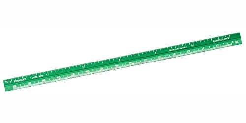 Pens Alumicolor Pocket-Size Engineer Scale, Aluminum, 6 inches, Green (3210-6)