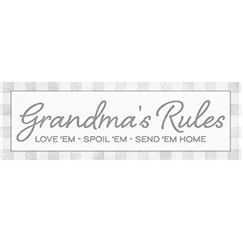Carson Home 24754 Grandma's Rules Magnetic Message Bar, 6-inch Width