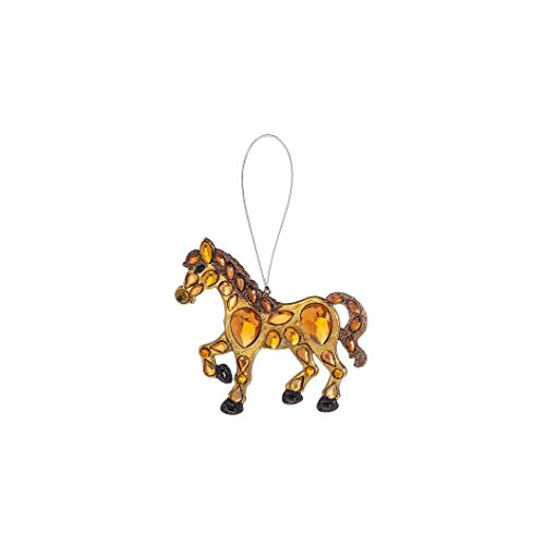 Ganz ACRY-738 Hanging Ornament, 3-inch Width, Acrylic (Horse)