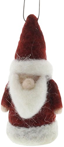 HomArt Santa Gnome Garden Felt Ornament