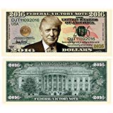American Art Classics Pack of 10 - Donald Trump 2016 Federal Victory Presidential Limited Edition Dollar Bill