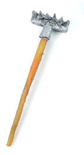 Midwest Design Touch of Nature Mini Fairy Garden Rake, 1 by 3.5-Inch, Metallic/Brown