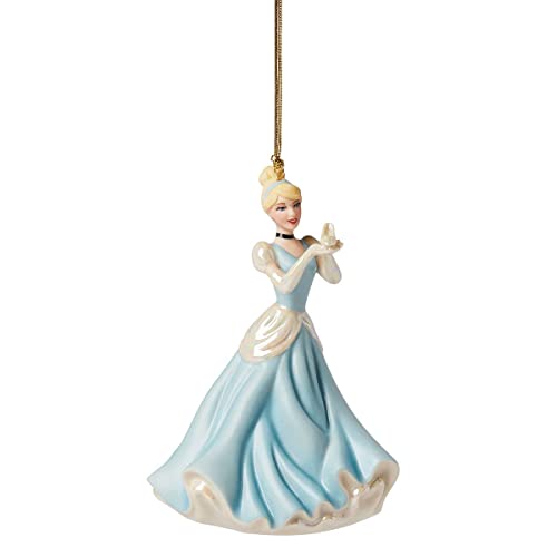 Lenox Princess Cinderella & Glass Slipper Ornament, 0.40, Blue