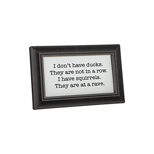 Carson Home Message Bar Framed, 6-inch Length, Small (Squirrels)