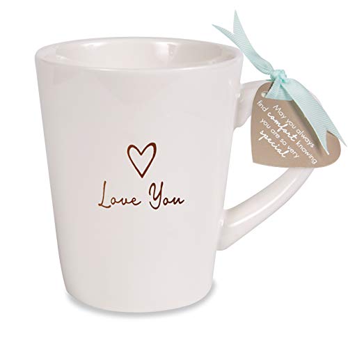 Pavilion Gift Company Love You Cup, 15 oz, Cream