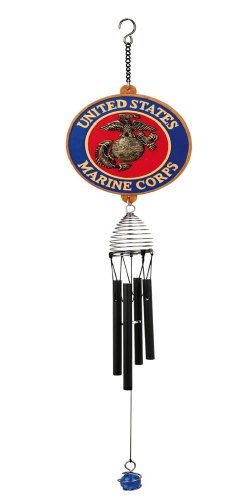 Red Carpet Studios Patriot Military Wind Chime, Marines