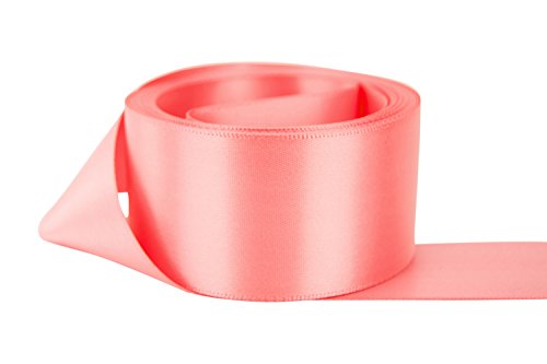 Ribbon Bazaar Double Faced Satin - Premium Gloss Finish - 100% Polyester  Ribbon for Gift Wrapping, Crafts, Scrapbooking, Hair Bow, Decorating & More  