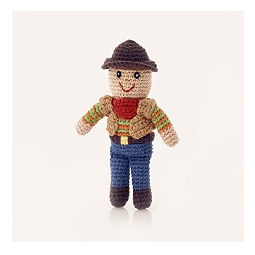 Pebble Crochet Cowboy Rattle